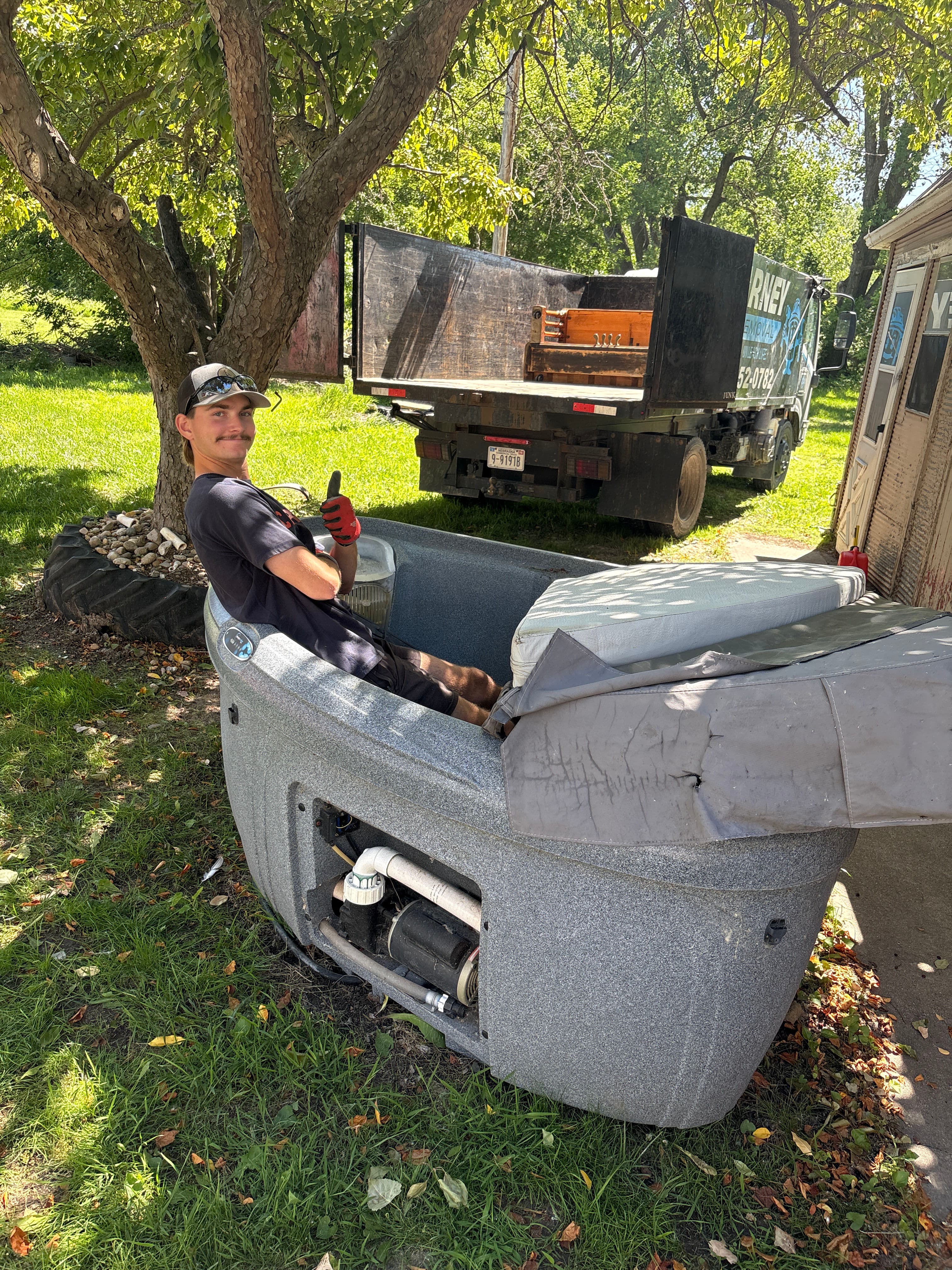 Project Hot Tub Removal at Johnson Lake Done Right image