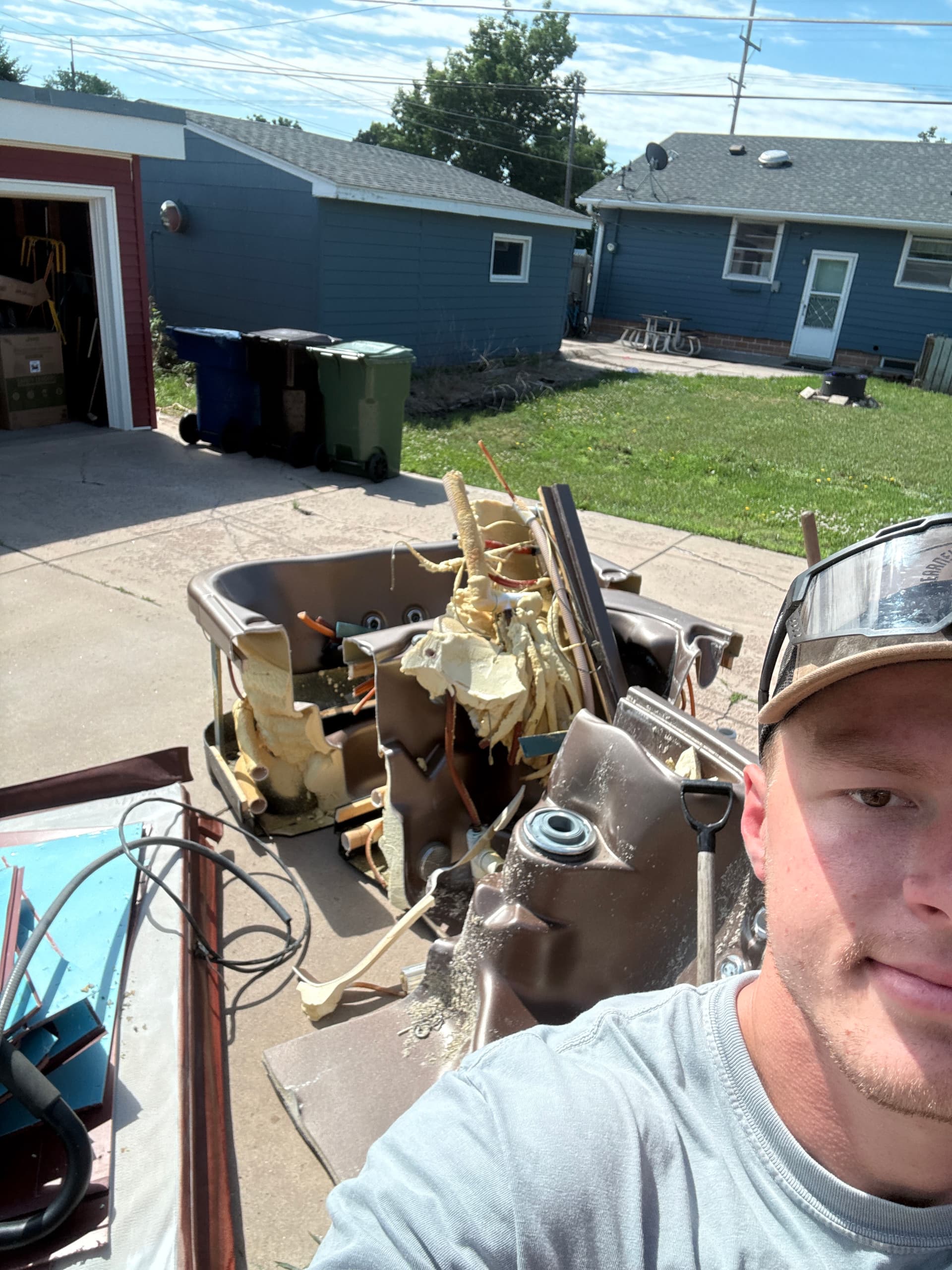 Old Hot Tub Removed From Sun Room - Space Cleared and Ready image