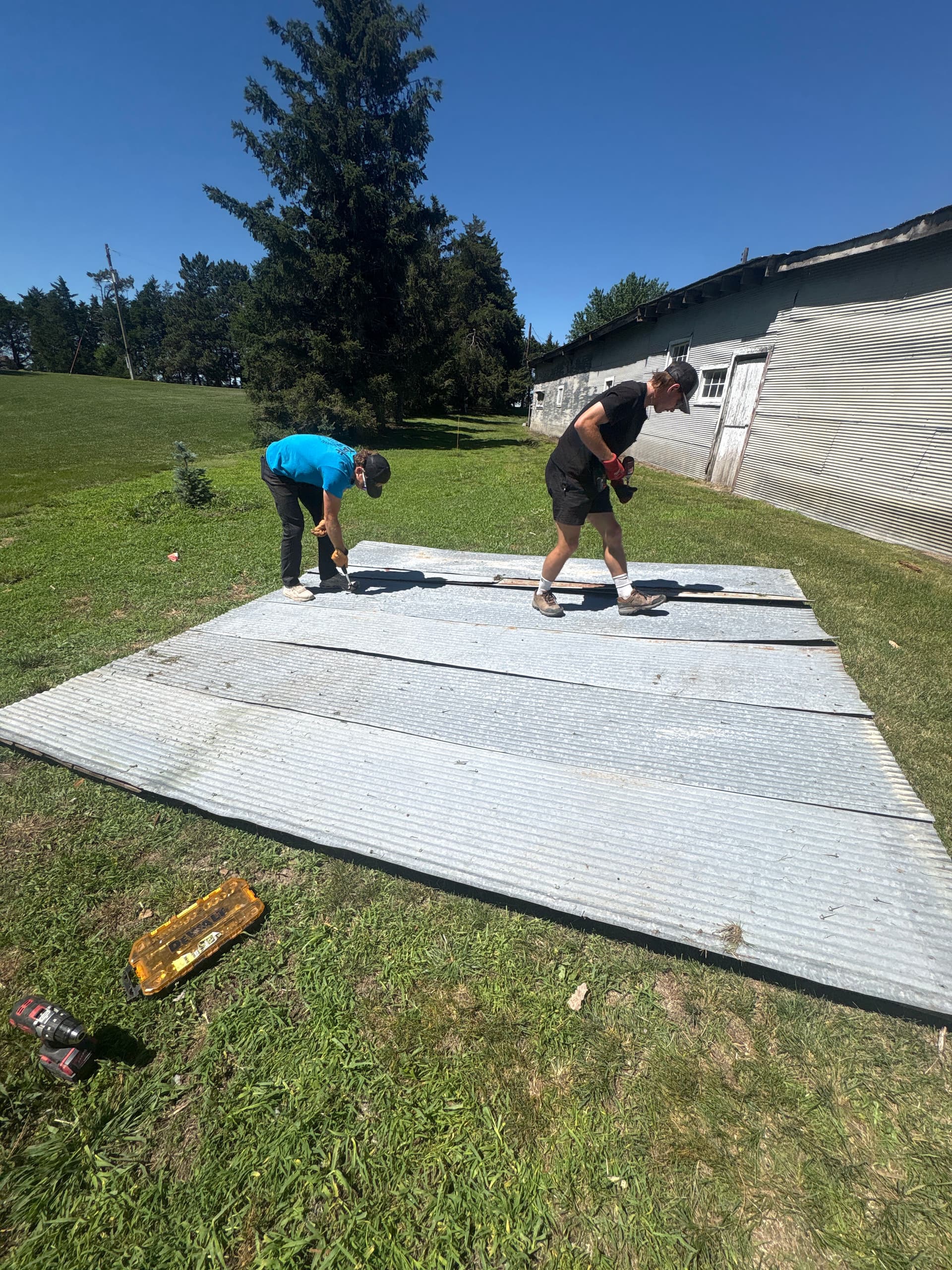 Shed Demo Done Right - Tin Roofing and All image