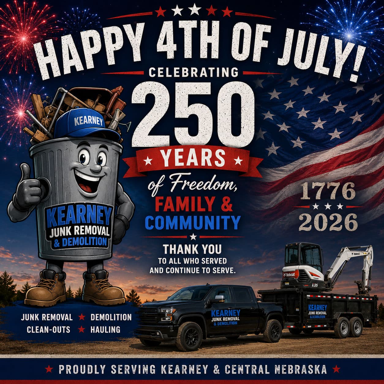 Project Happy 4th of July from Kearney Junk Removal & Demolition image