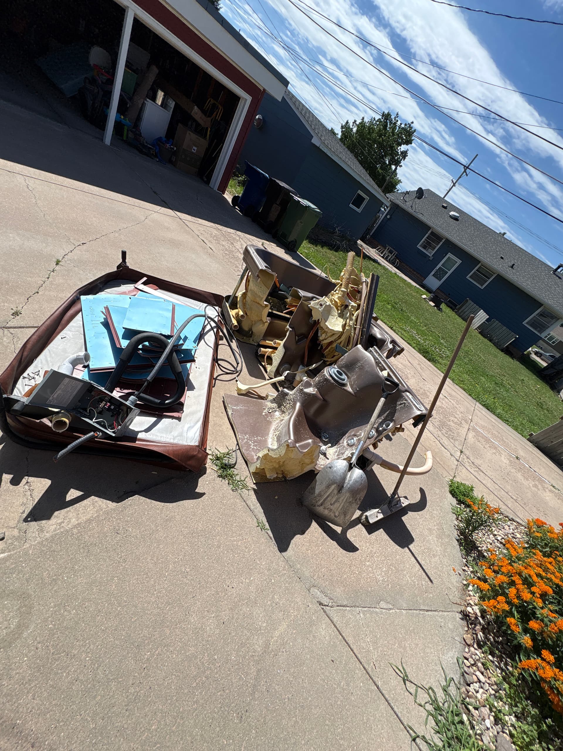 Gallery photos for Old Hot Tub Removed From Sun Room - Space Cleared and Ready: Image #1