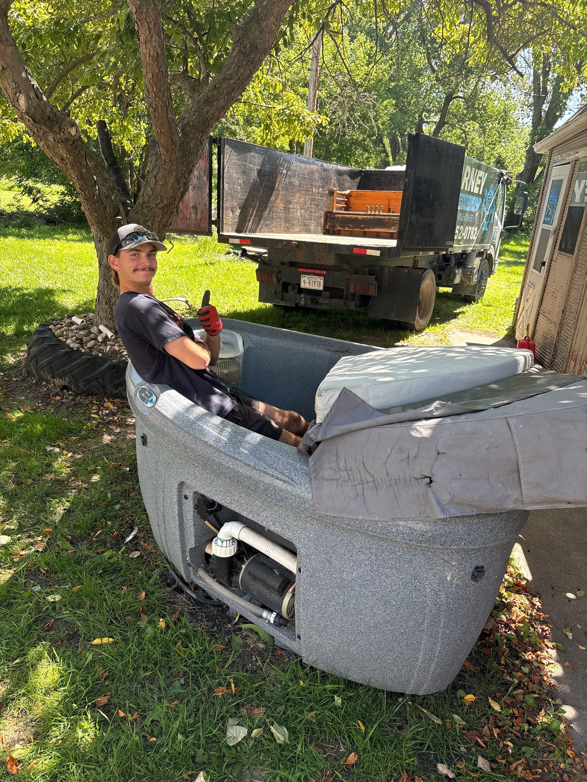Hot Tub Removal at Johnson Lake Done Right image
