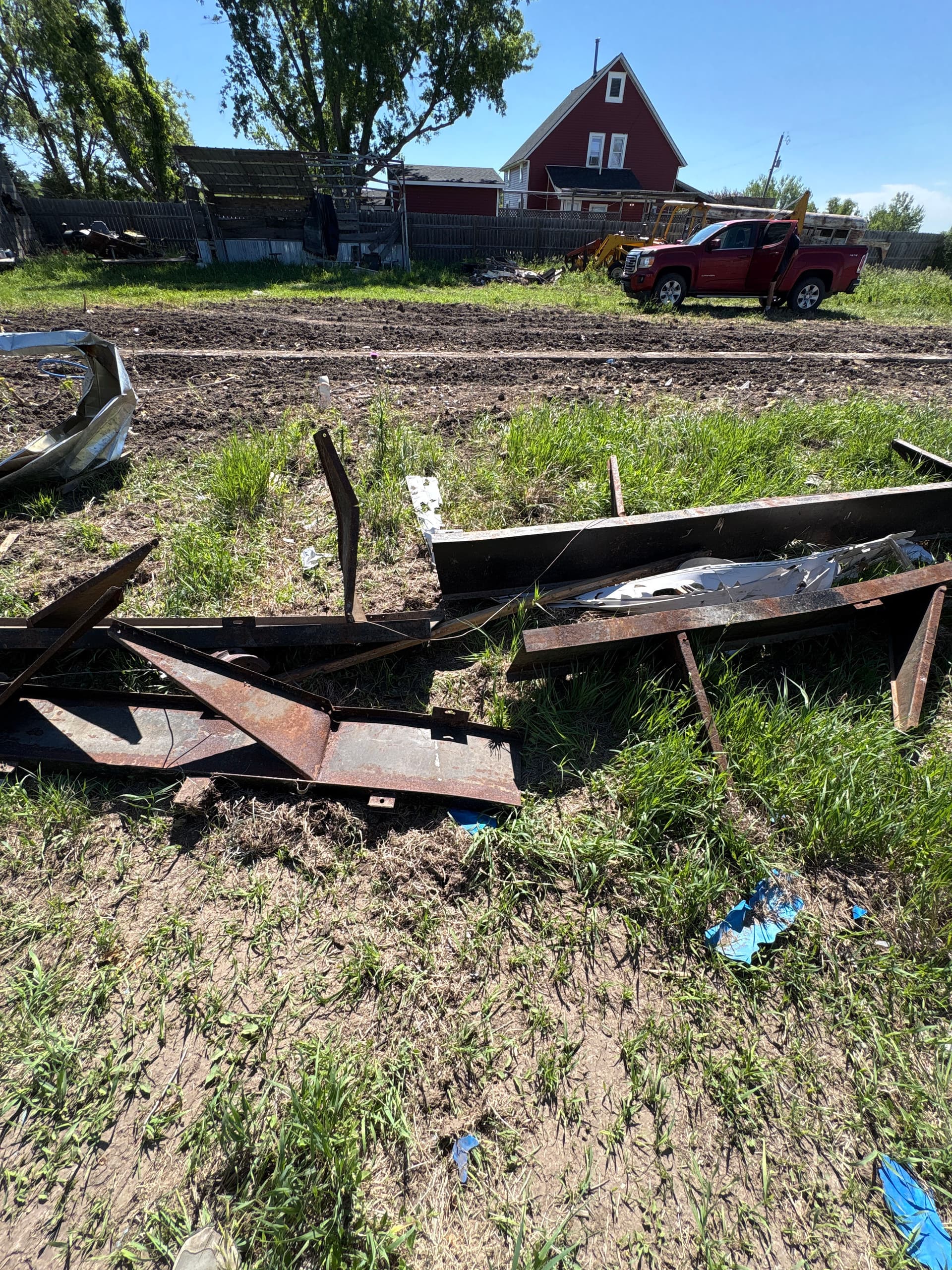 Gallery photos for Old Trailer Home Frame Cut Down and Hauled Away: Image #2